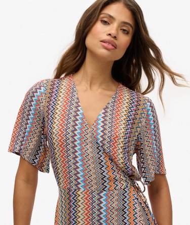 Midi-Wickelkleid mit Print Image 2