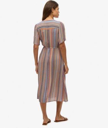 Midi-Wickelkleid mit Print Image 3