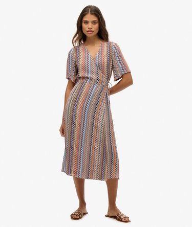 Midi-Wickelkleid mit Print Image 1