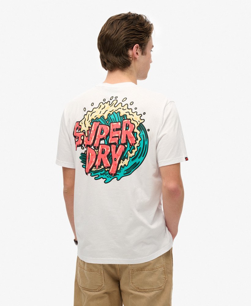 Superdry★OUTDOOR NARRATIVE 半袖Tシャツ 送関込 mens Outdoor Narrative Loose T-Shirt in OPTIC | Superdry UK