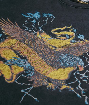 T-shirt ample à motif Biker Rock Image 5