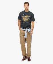 T-shirt ample à motif Biker Rock