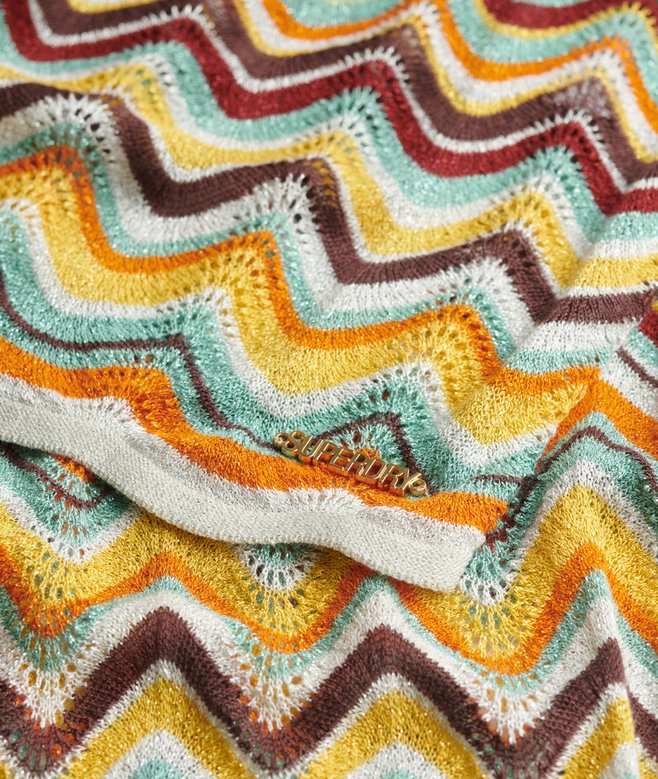 Zig Zag Knit Midi Dress