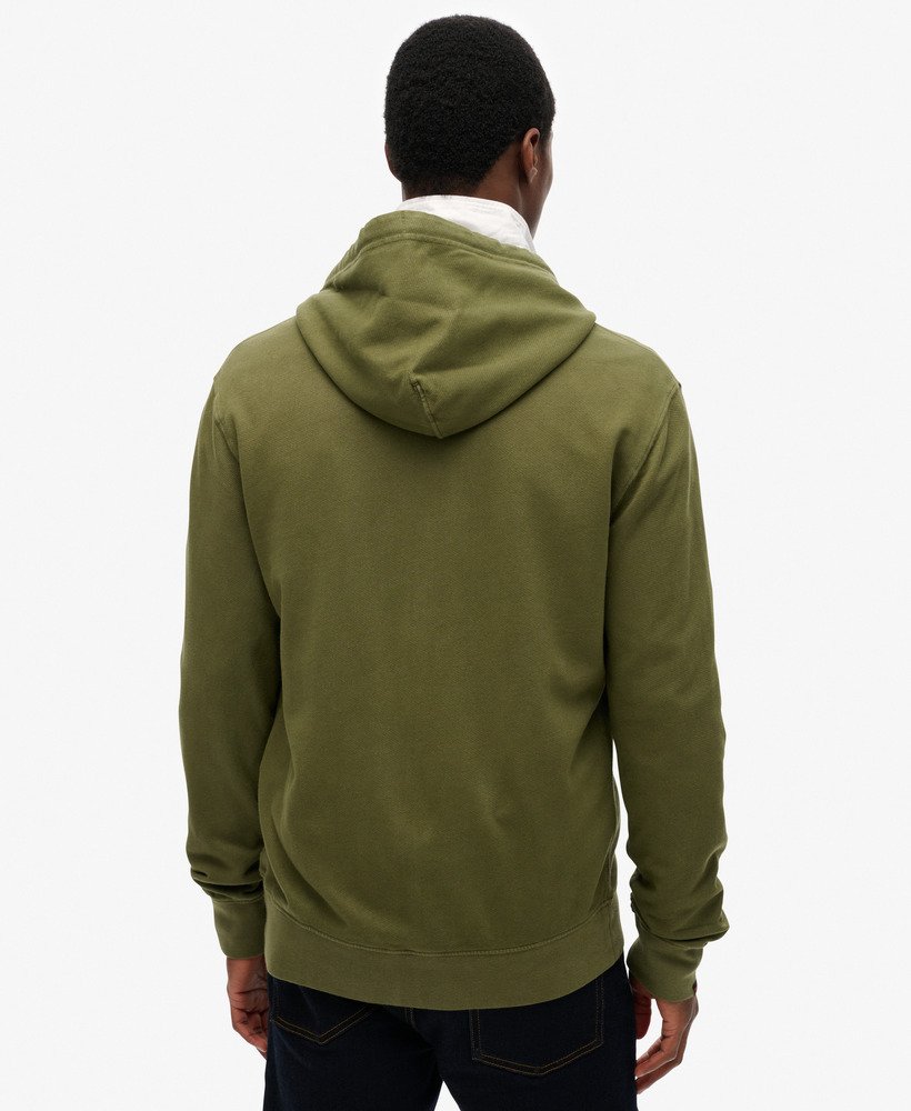 Superdry Sudadera Lavada Con Capucha Cremallera Y Logotipo Essential Oferta Espe
