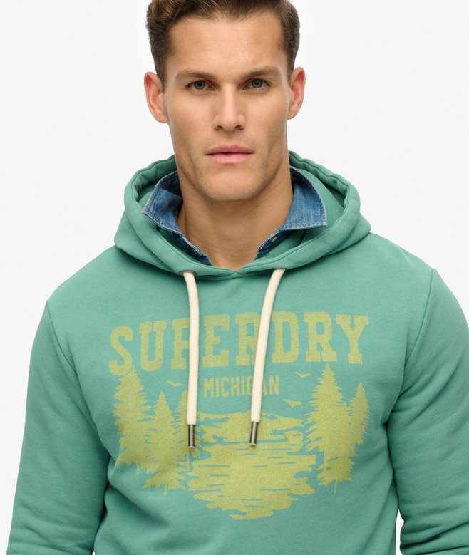 Lo-fi Outdoor Mono Relaxed Hoodie