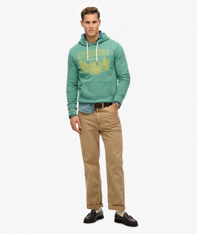 Lo-fi Outdoor Mono Relaxed Hoodie