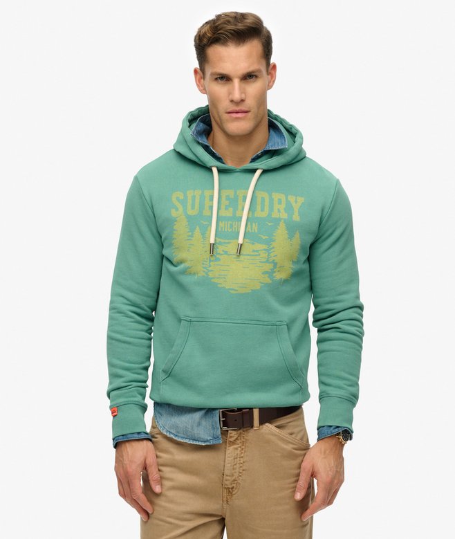 Lo-fi Outdoor Mono Relaxed Hoodie