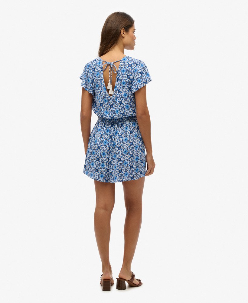 FARM Rio Playsuit in Blue | UK