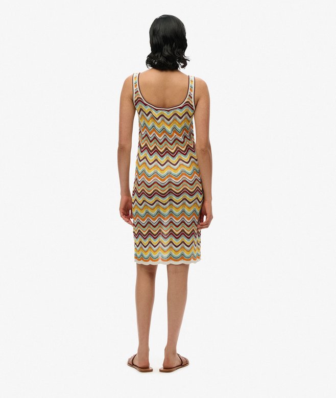 Zig Zag Knit Mini Dress
