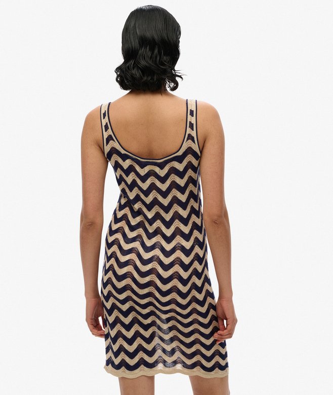 Zig Zag Knit Mini Dress