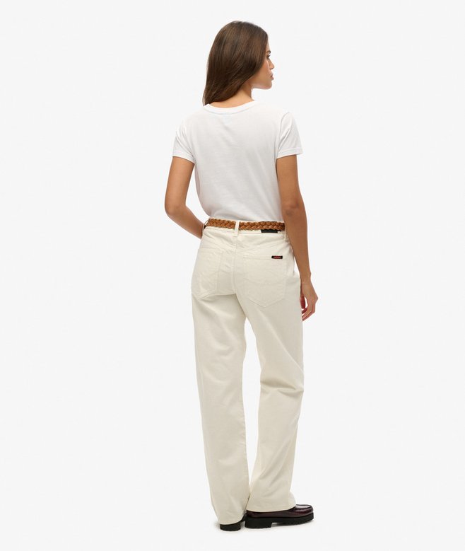 Mid Rise Wide Leg Jeans