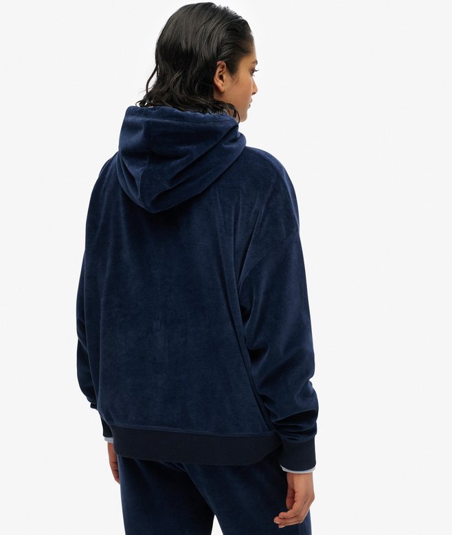 Velour Zip Hoodie