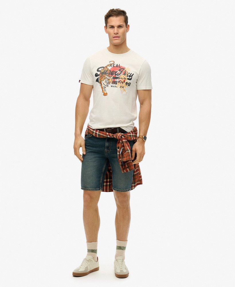 Superdry★ヴィンテージ・古着風☆グラフィック ロゴ☆Tシャツ NEW 日本未入荷 Superdry Tシャツ ヴィンテージTシャツ