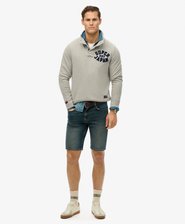 Vintage Athletic Henley Sweatshirt