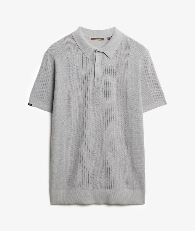 Short Sleeve Knitted Polo Shirt