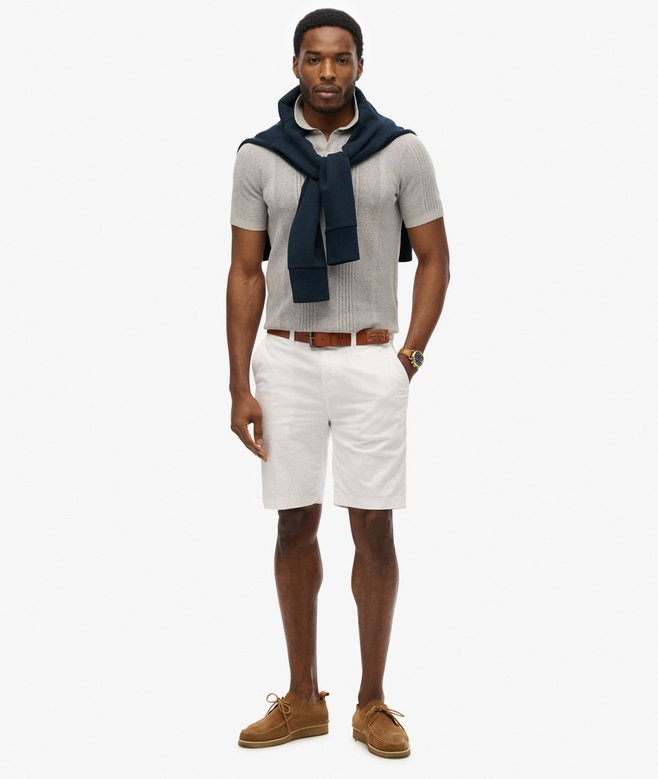 Short Sleeve Knitted Polo Shirt