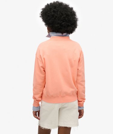 Locker geschnittenes Sweatshirt mit Verzierung im College-Stil Image 4