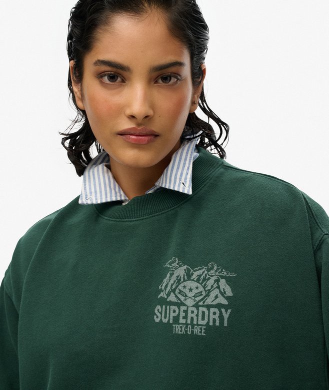 Lo-Fi Outdoor Mono Loose Crew Sweatshirt