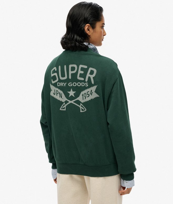 Lo-Fi Outdoor Mono Loose Crew Sweatshirt