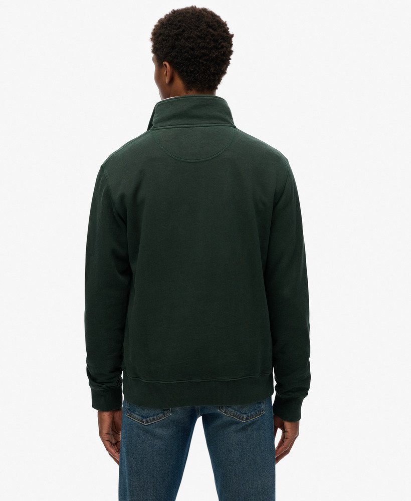 mens The Merchant Store- Quarter Zip Sweatshirt in FOREST