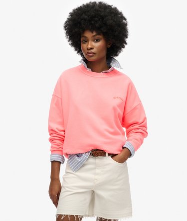 Essential Logo Relaxed Crew Sweatshirt Image 1