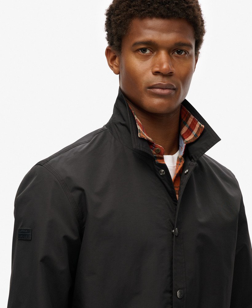 mens Surplus Otto Coach Jacket in Black | Superdry US