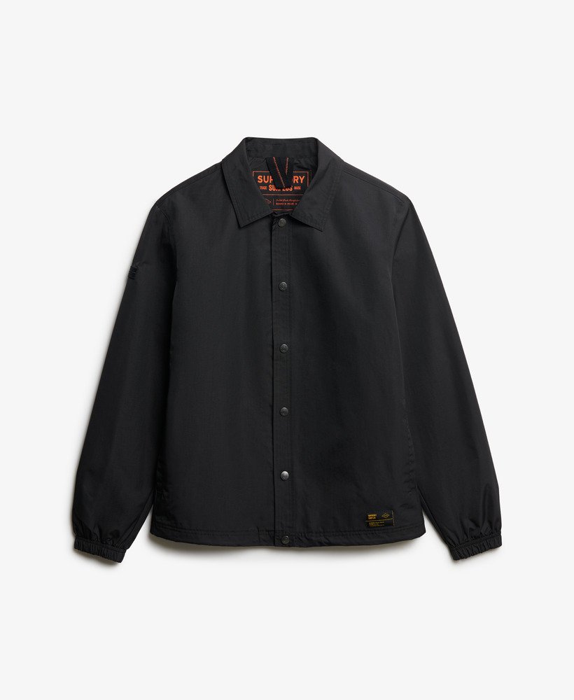 mens Surplus Otto Coach Jacket in Black | Superdry US