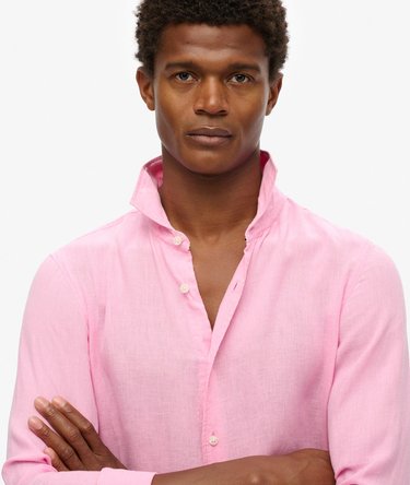 Vacation Long Sleeved Linen Shirt Image 3