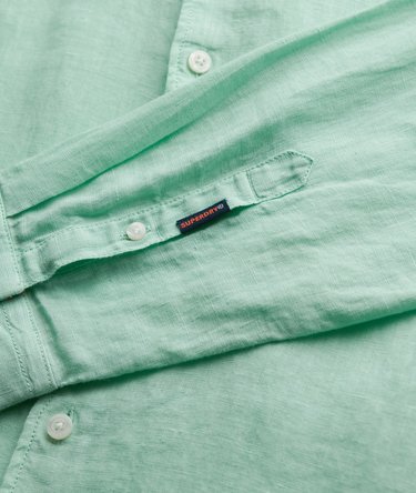 Vacation Long Sleeved Linen Shirt Image 5