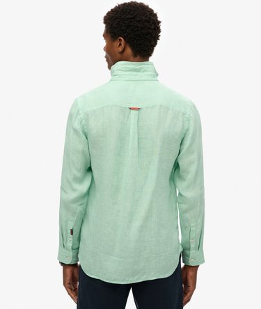Vacation Long Sleeved Linen Shirt Image 4