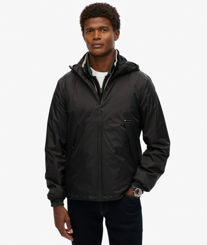 Hooded Logo Windbreaker Jacket