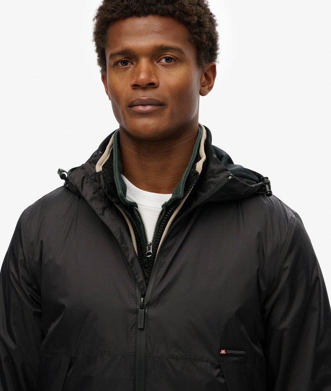 Hooded Logo Windbreaker Jacket