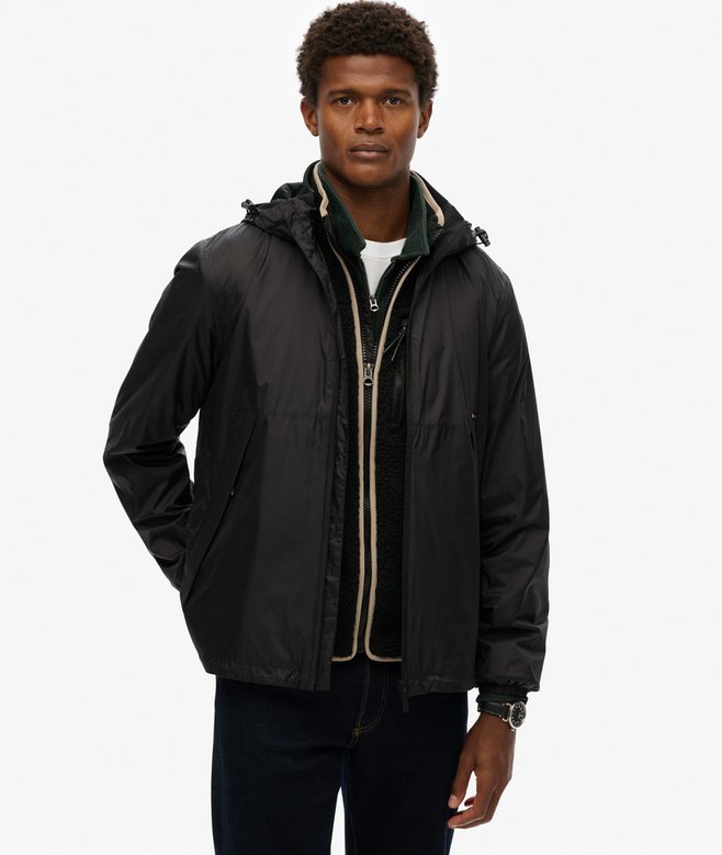 Hooded Logo Windbreaker Jacket