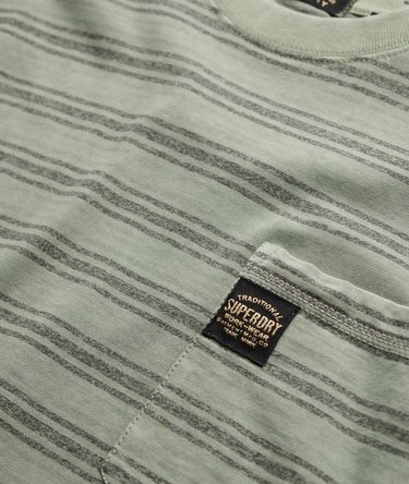 Contrast Stripe Pocket T-Shirt Image 5
