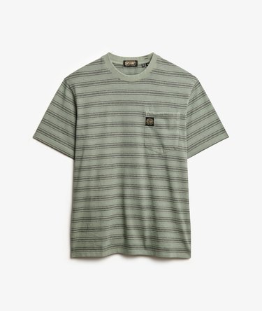 Contrast Stripe Pocket T-Shirt Image 6