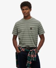 T-shirt à poche et à rayures contrastées