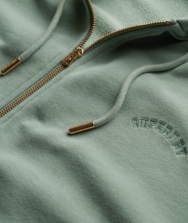 Essential Logo Oversized Raglan Zip Hoodie