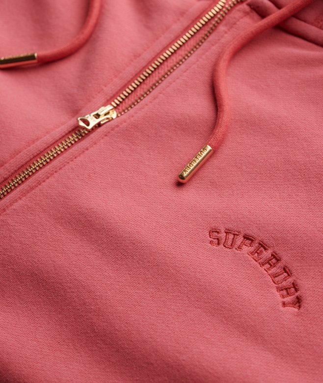 Essential Logo Oversized Raglan Zip Hoodie