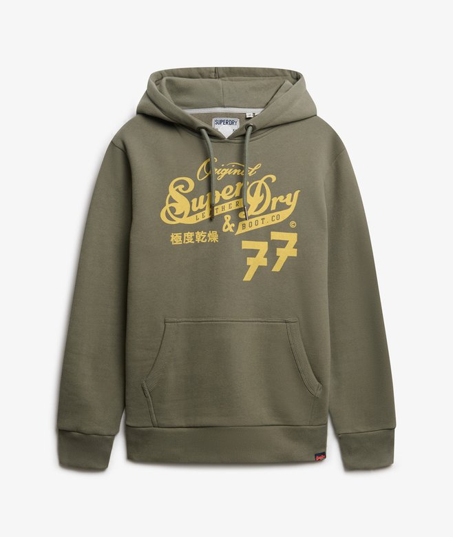 Leather & Boot Co Script Hoodie