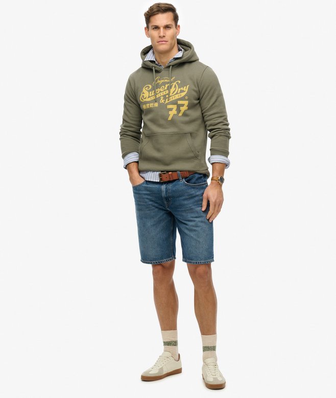 Leather & Boot Co Script Hoodie