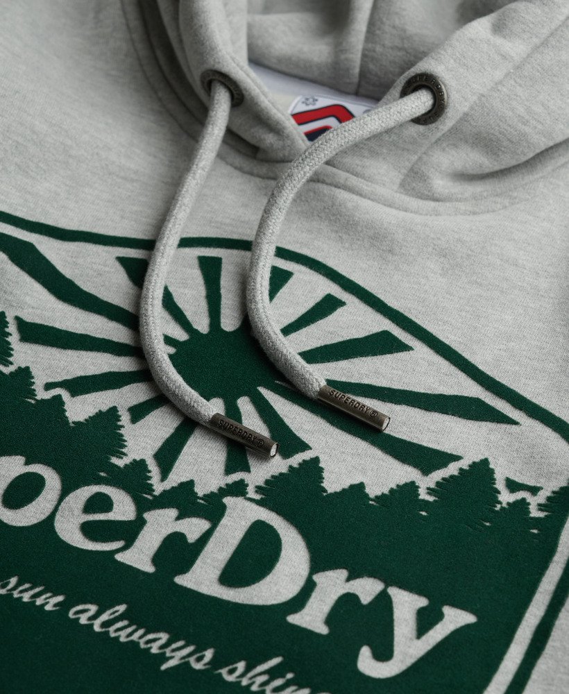 mens Superdry Sun Hoodie in GREY MARL | Superdry US