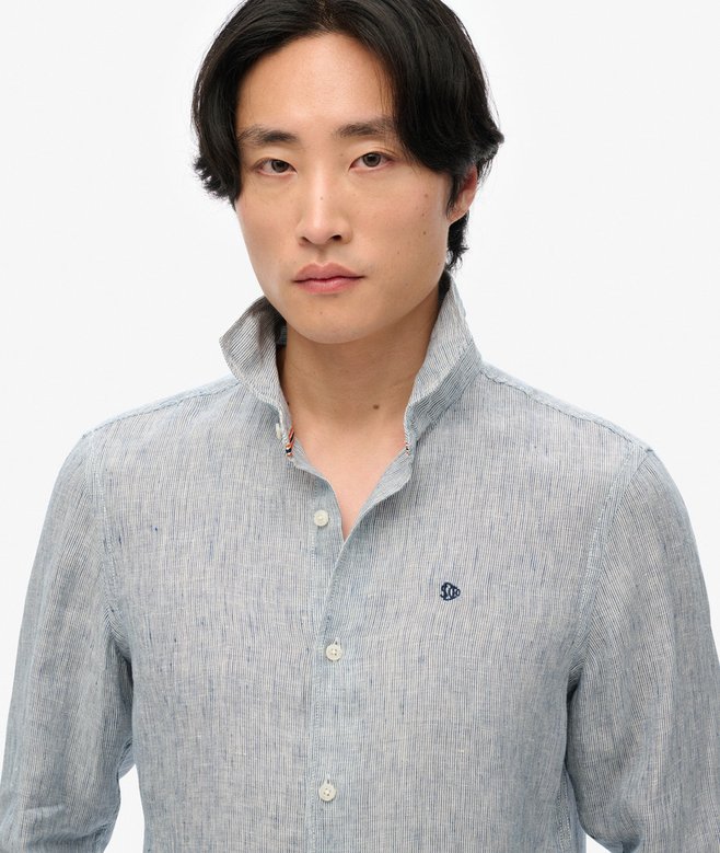 Embroidered Vacation Linen Shirt More Colours Available Price £38.49 Price reduced from £54.99 to You Save 30%