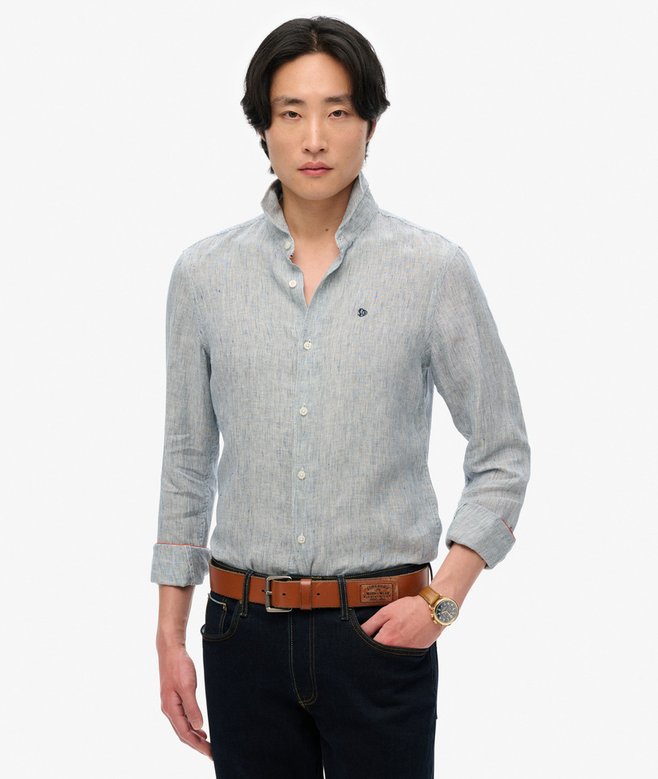 Embroidered Vacation Linen Shirt More Colours Available Price £38.49 Price reduced from £54.99 to You Save 30%