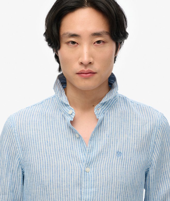 Embroidered Vacation Linen Shirt