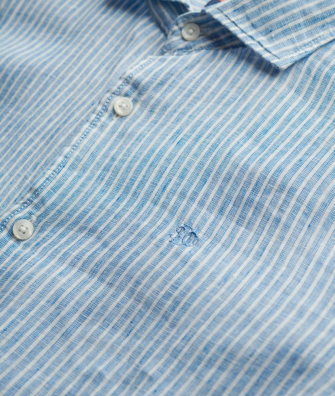 Embroidered Vacation Linen Shirt