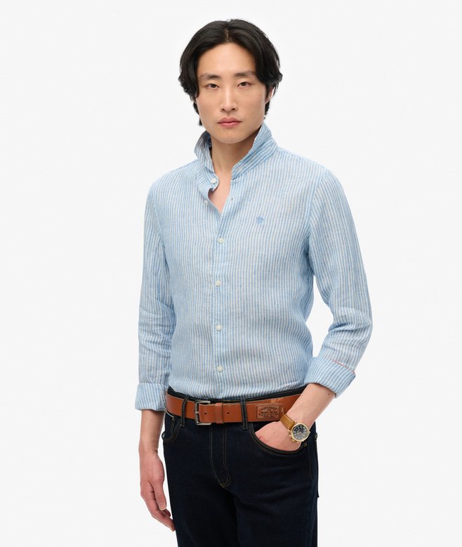 Embroidered Vacation Linen Shirt