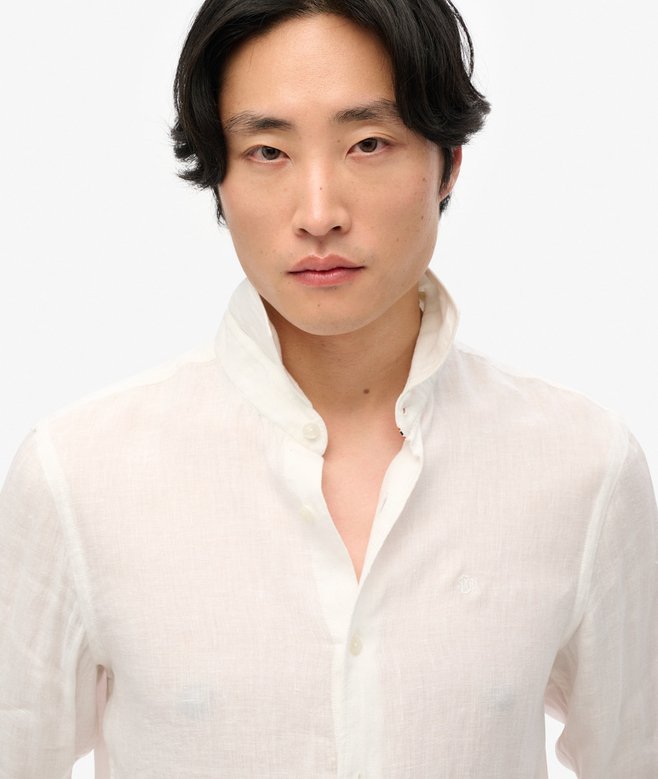 Embroidered Vacation Linen Shirt