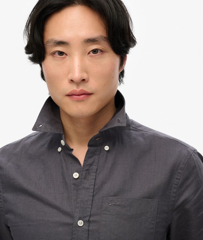 Cotton Linen Short Sleeve Shirt
