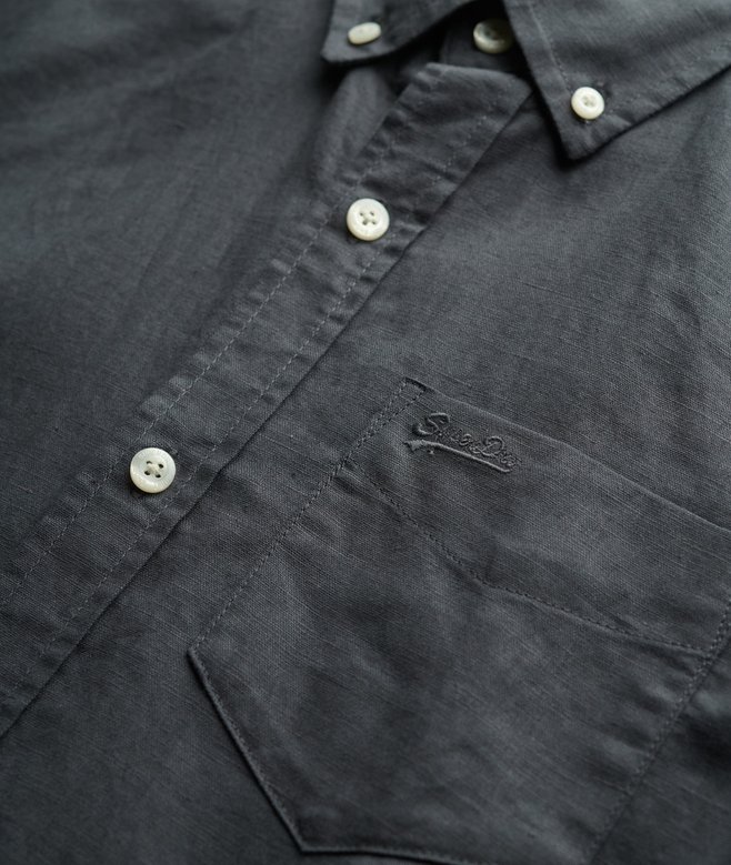 Cotton Linen Short Sleeve Shirt