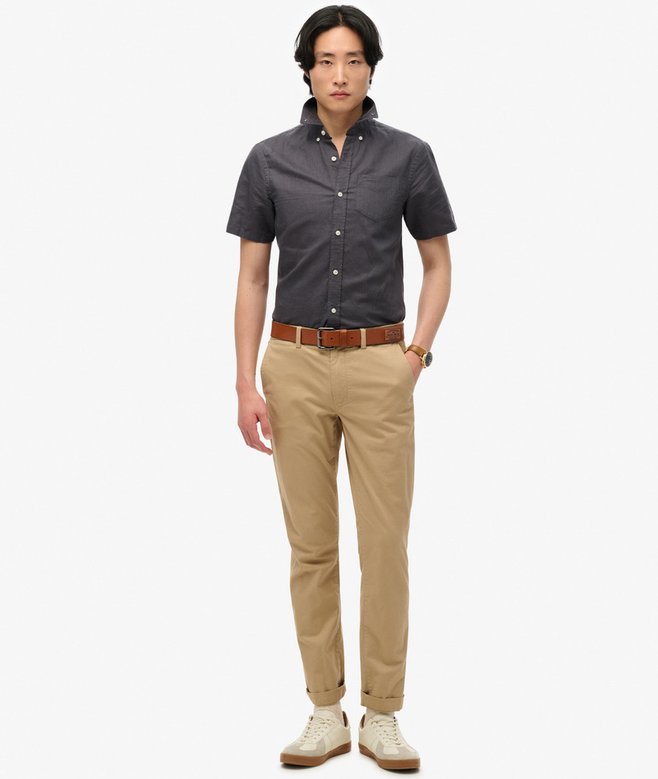 Cotton Linen Short Sleeve Shirt